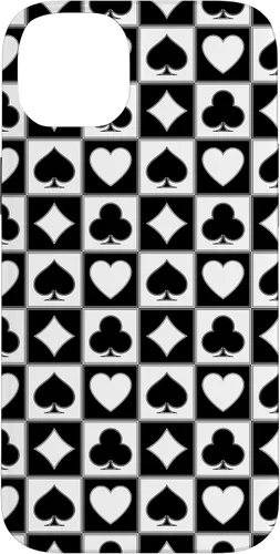 Vista 15 de Playing Card Suit, Hearts, Spades, Diamonds, Clubs, Poker Case for iPhone 17