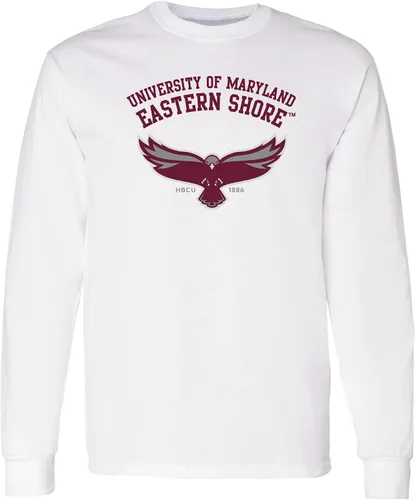 Vista 104 de NCAA oficial de College – University Team Color Arco Logo Manga Larga