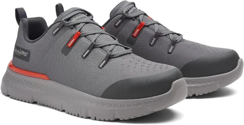 Vista 2 de Timberland PRO Intercept - Zapatos de trabajo deportivos industriales con punta de seguridad 2-Gris/Rojo