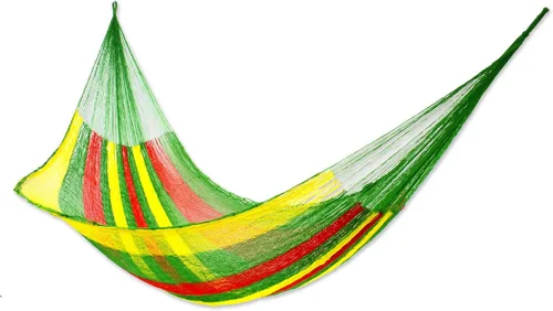 Vista 7 de NOVICA - Hamaca artesanal hecha a mano con filigrana de cobre, color marrón mexicano