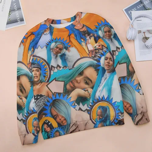 Vista 3 de PAPERBAGS Sweatshirt Womens Graphic Crewneck Long Sleeve Sweatshirts Casual Pullover Tops