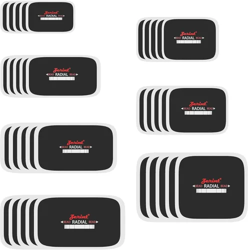 Vista 5 de Kit de parches de neumáticos ZERINT TP-M85B, parches de reparación de capas sesgadas resistentes, kit de parches de neumáticos para reparación