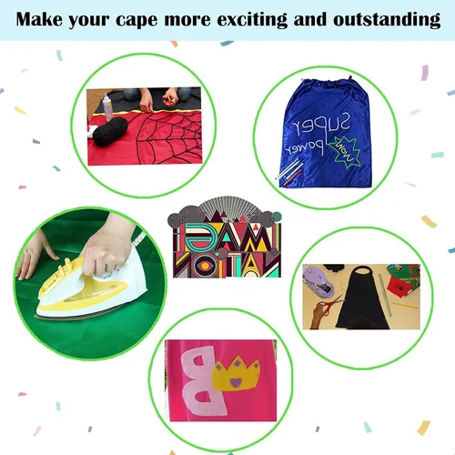 Vista 4 de MAKLULU Adult Superhero Capes and Masks - Superhero Party Capes Men & Women Party Dress Up-4 Packs