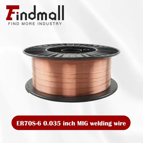 Vista 2 de findmall ER70S-6 Alambre de soldadura MIG de acero suave de 0,035 pulgadas, carrete de 33 libras, apto para todas las posiciones de soldadura de gas