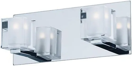 Vista 3 de ET2 E32032-18PC Bloques de construcción LED compatibles con ADA, montaje en pared para tocador de baño, 2 luces, 4.4 vatios totales, 5 pulgadas