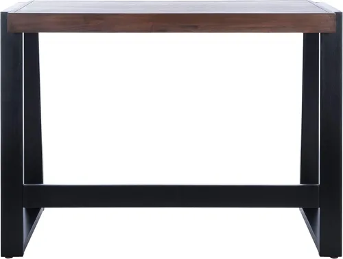 Vista 5 de SAFAVIEH Home Collection Dennings - Escritorio moderno rústico de nogal/negro, tamaño mediano