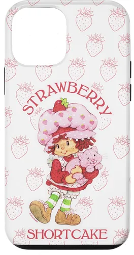Vista 18 de iPhone 14 Strawberry Shortcake Cutie - Funda con diseño de fresas vintage