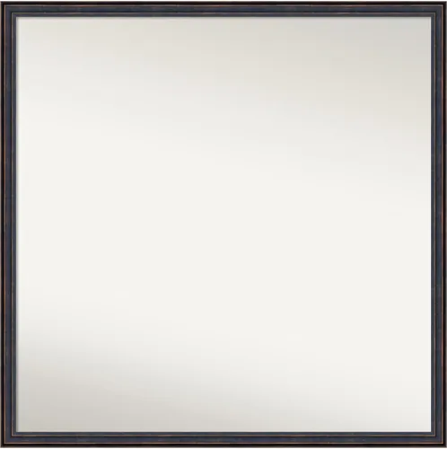 Vista 60 de Amanti Art Espejo de baño de bronce para sobre el fregadero, 25 x 26 pulgadas, espejo rectangular de bronce oscuro, marco de madera tradicional