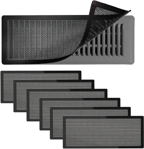 Vista 10 de 4 fundas magnéticas de ventilación blancas, cubiertas magnéticas de ventilación de 4 x 10 pulgadas con pantalla de malla para registros
