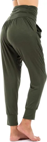 Vista 4 de LOFBAZ Pantalones deportivos de yoga con bolsillos pantalones de entrenamiento pantalones de harén para descansar