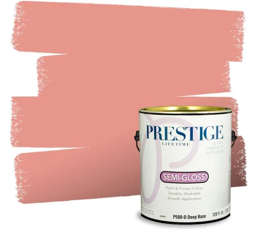 Vista 634 de Prestige Paints Pintura exterior e imprimación en uno, 1 galón, plano, coincidencia comparable de Valspar* Amber Rose*