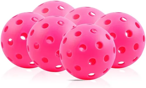 Vista 11 de Fizzazzle Bolas de pickleball para exteriores, 40 agujeros, duraderas, de alto rebote aprobadas por USAPA, bolas de pickleball para torneo de vuelo