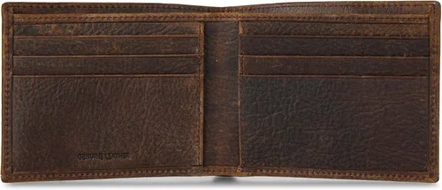 Vista 4 de Lucky Brand Men's Bifold Wallet ID Window Card Slots Genuine Leather Organization Durable Stylish