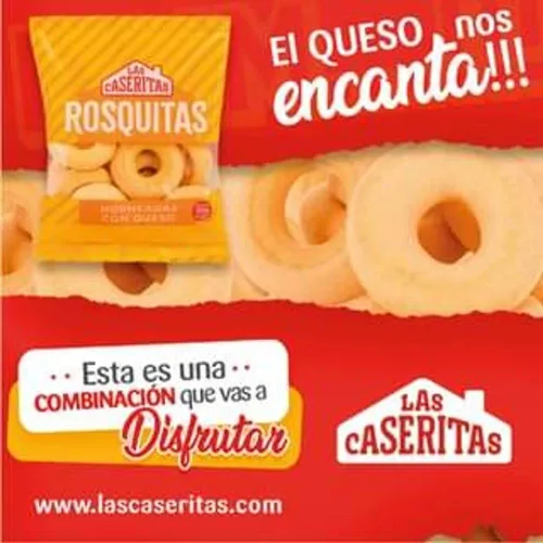 Vista 4 de Rosquitas colombianas (paquete de 24) Donas hinchadas Bocadillos hechos de queso para los amantes de la merienda colombiana Snack mecato colombiano