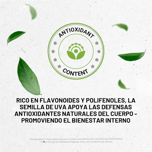 Vista 5 de Secrets of the Tribe Extracto líquido sin alcohol de tintura de semilla de uva, semilla seca de uva (Vitis Vinifera) (2 FL OZ)