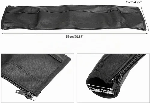 Vista 2 de Funda para manija de cochecito de bebé, fundas de cuero para reposabrazos de espuma para cochecito, funda universal para manillar, barra de agarre