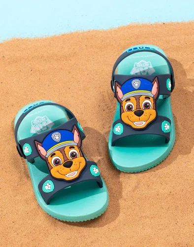 Vista 2 de Paw Patrol Sandalias para niños Deslizadores azules para niños con correa de apoyo Chase The Police Dog Zapatos de verano Calzado sin cordones