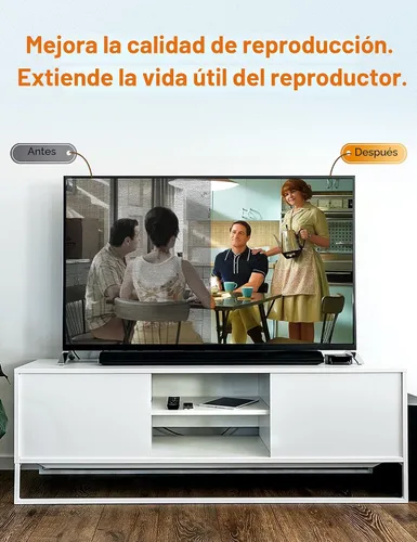 Vista 5 de Arsvita Kit de Disco Limpiador de Lentes Láser para Reproductor de CD/VCD/DVD, Seguro y Eficaz, ARCD-04 con sistema de limpieza de doble cepillo