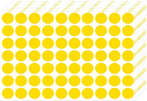 Vista 13 de 3500 pegatinas de puntos, etiquetas de codificación negras de 3/4 pulgadas, calcomanías circulares para oficina y aula