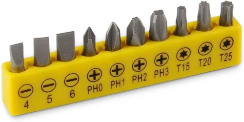 Vista 5 de PH4# - Juego de brocas cortas con soporte para tornillos Walfront 10 piezas 8x2.5x1 para taladros y varillas de extensión