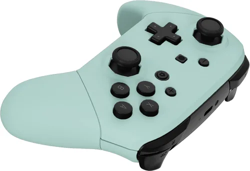 Vista 7 de eXtremeRate Light Cyan Faceplate Backplate Handles for Nintendo Switch Pro Controller, DIY Replacement Hand Grip Housing Shell Cover for Nintendo