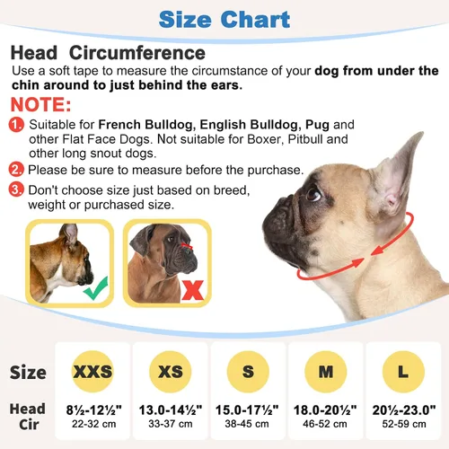 Vista 4 de BARKLESS Bozal de bulldog francés, bozal corto de malla para perro con diseño de lengua hacia fuera para perro de cara plana Shih Tzu Bulldog Negro