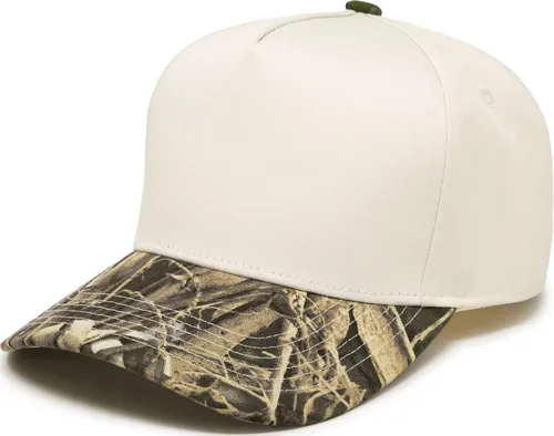 Vista 26 de Funky Junque - Sombreros Snapback de Lona Vintage de Dos Tonos Rayas a rayas - Rojo/Beige