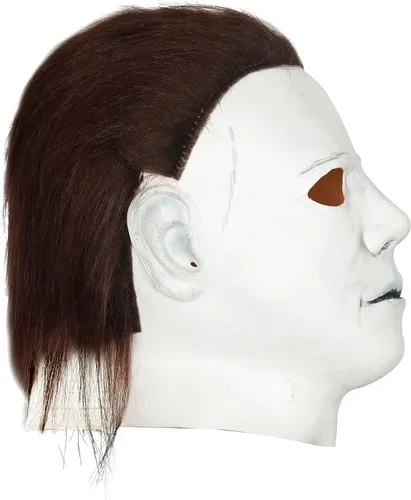 Vista 3 de Michael Myers 2020 - Máscaras de Halloween para disfraz de terror, accesorios de látex (estilo 7)