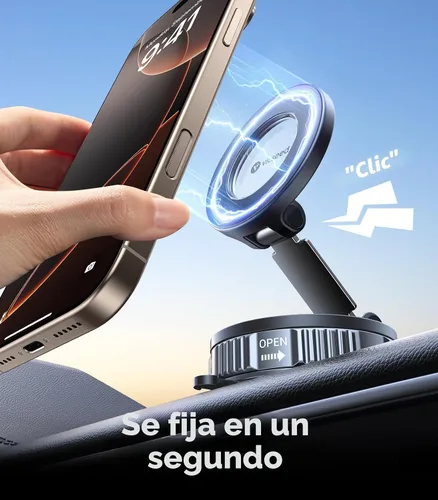 Vista 7 de VICSEED Soporte de teléfono de automóvil mejorado para Magsafe 2026 [85 libras de succión más fuerte] Soportes magnéticos de teléfono al vacío