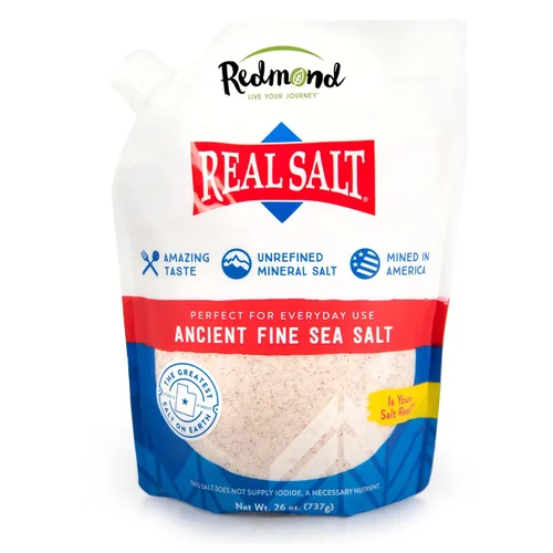 Vista 7 de Redmond Real Salt - Antigua sal marina fina, sal mineral sin refinar, bolsa de 16 onzas (paquete de 3)