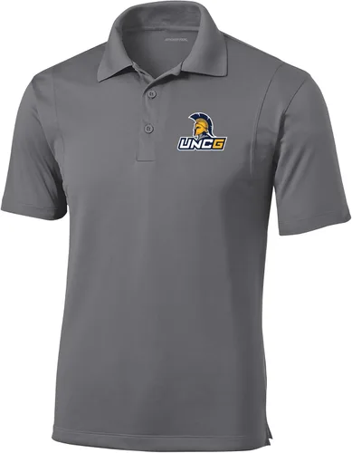 Vista 47 de Polo atlético de micro piqué NCAA para hombre Prime con cuello propio