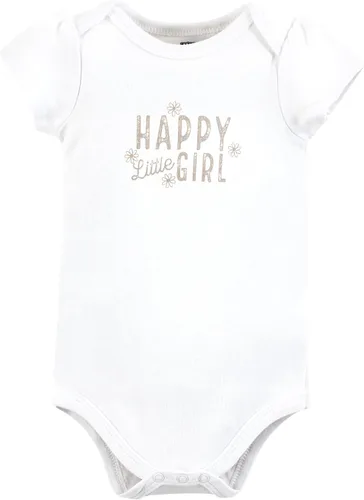 Vista 251 de Hudson Baby baby-girls Cotton Bodysuits 3-pack
