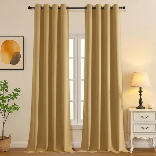 Vista 24 de Simplebrand Juego de 2 paneles de cenefa aguamarina para ventana de cocina de 14 pulgadas de largo, cortinas de oscurecimiento de habitación