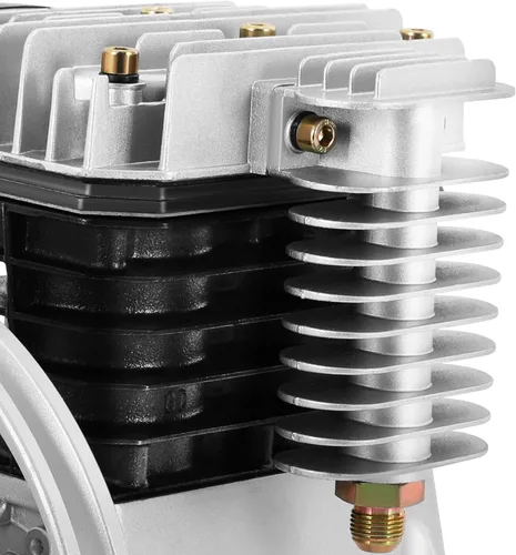 Vista 9 de Bomba de compresor de aire 3HP 250L/min Bomba de cabeza de compresor de aire Cilindro de bomba de aceite de hierro fundido Bomba de lubricación