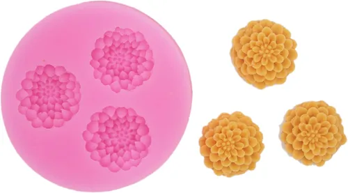 Vista 2 de mini flor Fondant molde silicona azúcar molde artesanía moldes bricolaje goma flores pastel decoración F154