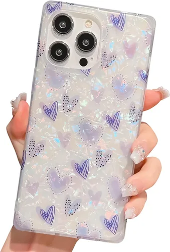 Vista 14 de Funda de silicona suave compatible con iPhone 17 de 6.3 pulgadas, funda protectora de silicona suave para mujer (mariposa azul)