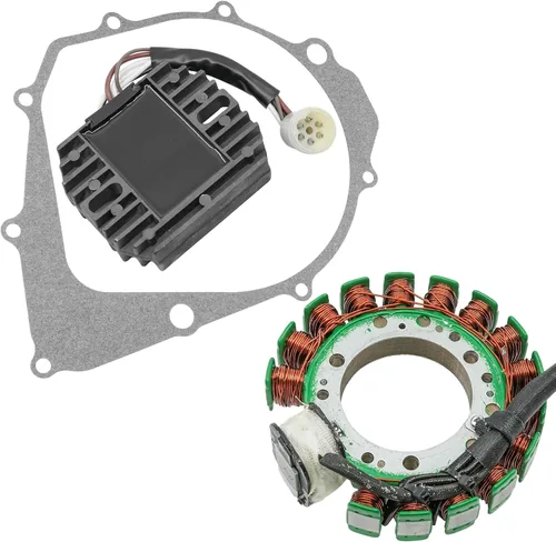 Vista 4 de Caltric Rectificador de estator y regulador con junta compatible con Yamaha Big Bear 350 Yfm350 4X4 1990-1994