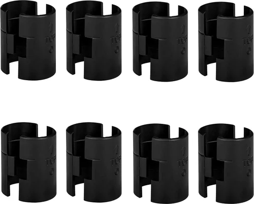 Vista 8 de Apex, clips de traba para estantes, para postes de 1", plásticos, color negro, apto para Alera, Metro, Thunder Group, Eagle, Regency, Advanced
