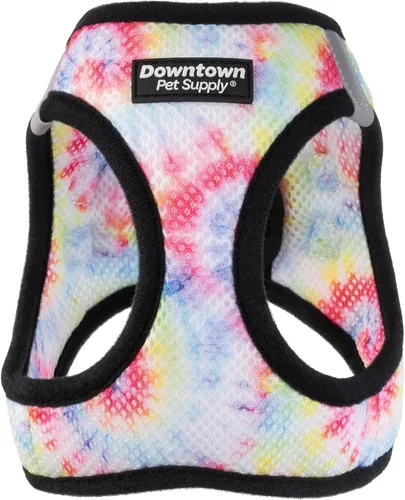 Vista 48 de Downtown Pet Supply Arnés para perro Step-in – Sin tirones, malla acolchada ajustable con ribete reflectante, correa de hebilla segura – Arnés