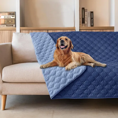 Vista 41 de gogobunny Manta para mascotas 3 veces más resistente, impermeable y a prueba de arañazos; protector de muebles reversible para perros y gatos, funda