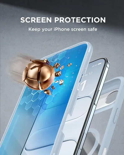Vista 615 de Miracase Serie de vidrio para iPhone 11 de 6.1 pulgadas, funda protectora de cuerpo completo resistente mejorada con protector de pantalla de vidrio