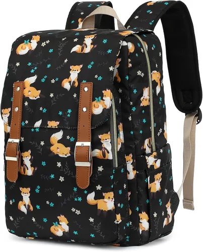 Vista 7 de Bee - Mochila para laptop para mujeres y niñas, mochila escolar universitaria de 15.6 pulgadas, mochila informal de viaje, tamaño grande
