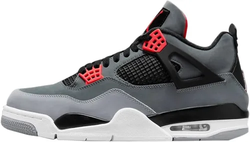Vista 10 de Nike Jordan 4 Retro - Tenis para hombre, talla Beige/Rojo/Verde