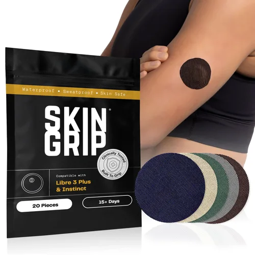 Vista 10 de Skin Grip Freestyle Libre 3 & Instinct - Parches adhesivos impermeables y resistentes al sudor para 10-15 días (no para Libre2), cubierta