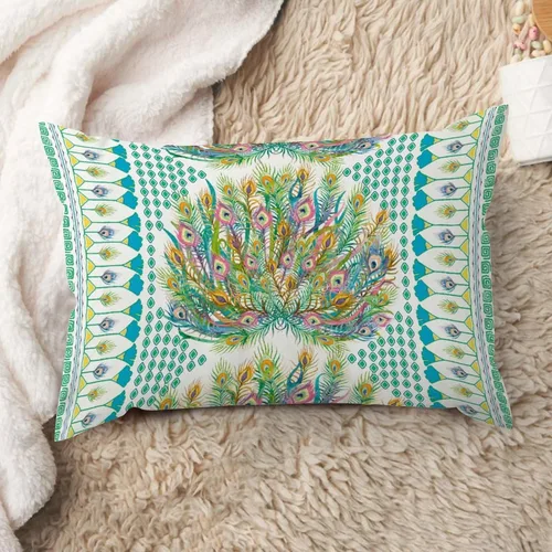 Vista 51 de ArogGeld Funda de cojín con flores verdes y blancas con flores grises y negras y hojas verdes en estilo chinoiserie, funda de almohada cuadrada