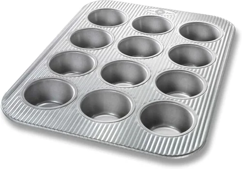 Vista 10 de USA Pan Molde para magdalenas Jumbo Texas, 6 cavidades, revestimiento antiadherente y liberación rápida, acero aluminizado