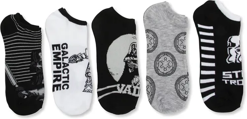 Vista 3 de Star Wars Paquete de 5 calcetines invisibles para hombre