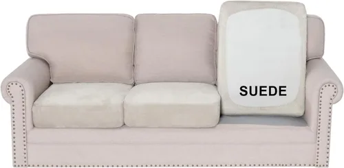 Vista 14 de H.VERSAILTEX Funda de asiento de gamuza elástica para sala de estar, fundas de sofá aptas para mascotas, fundas de sofá gruesas y suaves, lavables