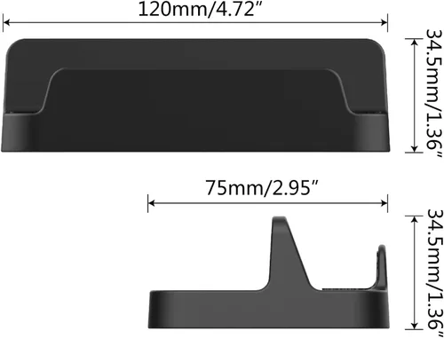 Vista 3 de Game Console Display Shelf Desktop Storage Bracket Cradle for Game Console Host Base Steam Deck