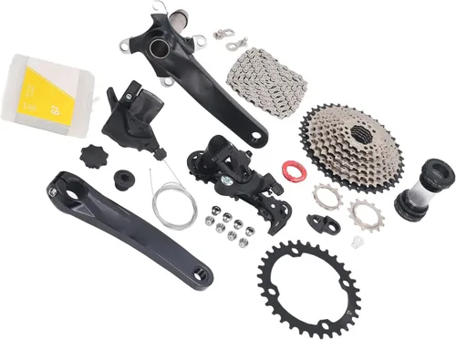 Vista 4 de Airshi Casete de velocidad de bicicleta, 11 a 40T Drop Gear Design 9 Speed Groupset para refit